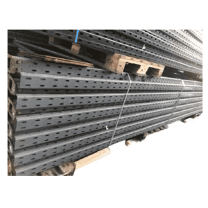 Lot Rack à palettes Dexion Speedlock – Échelles 3 à 6 m / Traverses jusqu’à 2,70 m – Occasion