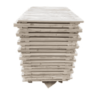 Plateaux en bois massif – neufs – Pour racks à palettes