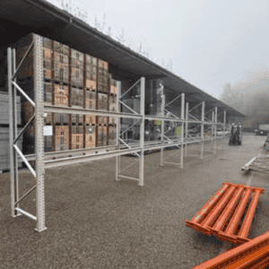 Lot N°16 Rack à palettes Ohra – 4 échelles, 12 traverses, 955 cm, 3000 kg, occasion