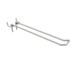 Crochet de gondole double 25 cm noir ou blanc – Neuf