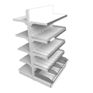 Gondoles Doubles Centrales – Fond Plein ou Perforé – Neuf
