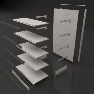 Gondole de magasin – Simple, double, tête de gondole – Neuf