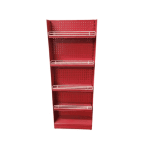 Gondole de présentation rouge – Neuf – H142 cm