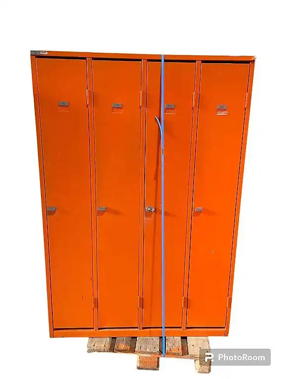 Casier Vestiaire 4 Portes Orange – 175×119 ou 99×50 cm – Occasion