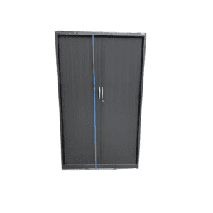 Armoire métallique à rideau gris foncé – 120x45x198 cm – Occasion