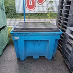 Bac de rétention d’eau 1000 L - bleu et noir – Occasion