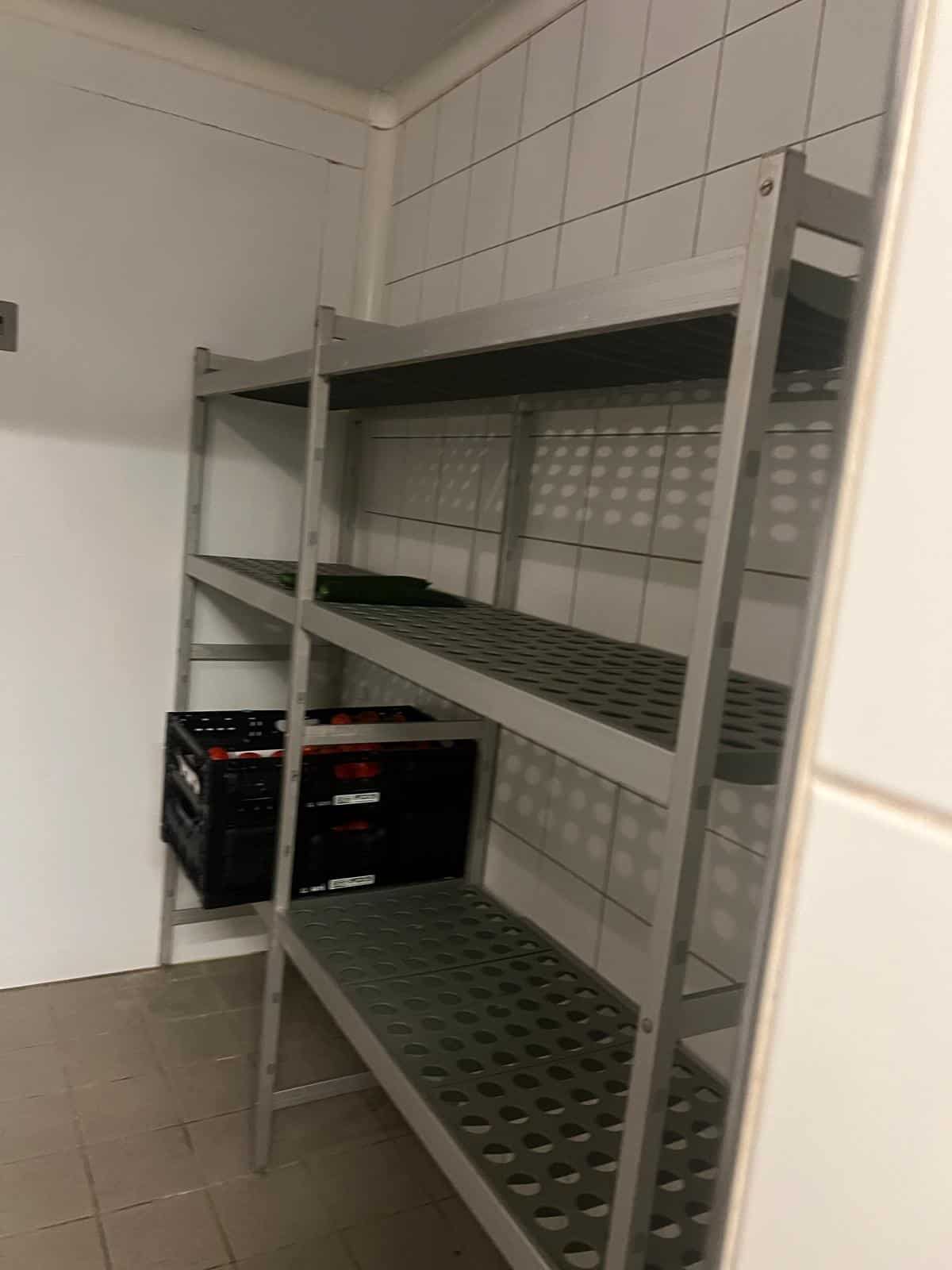 Etagère chambre froide métal et plastique