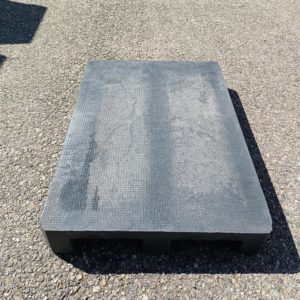 Palette plastique pleine noir 120x80cm