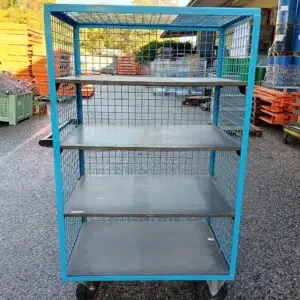 grand chariot bleu vue face vide scaled